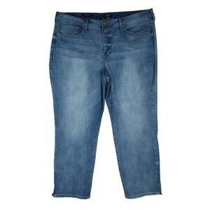 NYDJ Jeans Womens 16W (39x26) Sheri Slim Ankle Lift Tuck High Rise Stretch